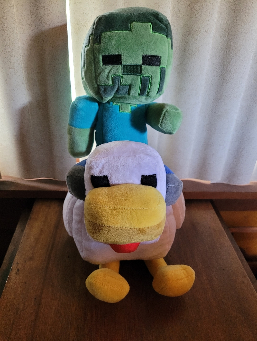 Minecraft Plush Creeper Riding Chicken Plush (114)